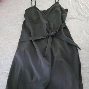 Knee length black dress